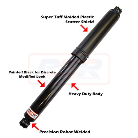 Psr Ttg Rear Shock Absorber 630mm Open Small Eye 16mm Bush Ends Psr Ttg Shock Absorber