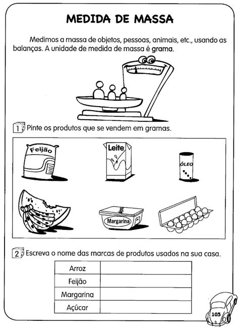 Atividades Sobre Medidas De Massa Para O Ensino Fundamental