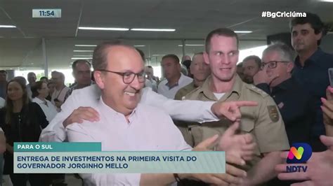 Em Primeiro Visita Ao Sul Como Governador Jorginho Mello Realiza