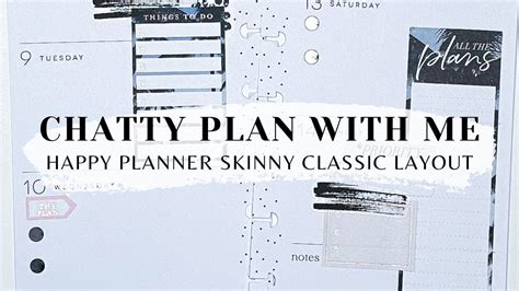 CHATTY PLAN WITH ME HAPPY PLANNER SKINNY CLASSIC LAYOUT WILD