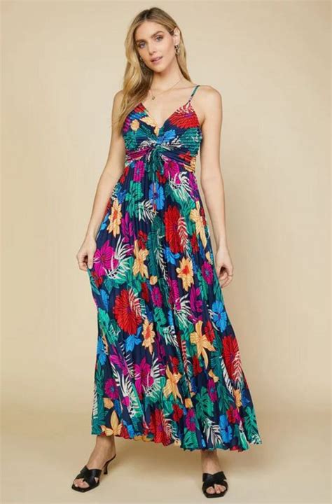 Skies Are Blue Tropical Maxi Apparel Dresses Maxi Dresses