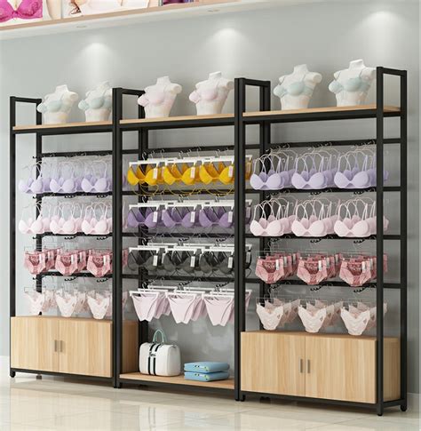 Metal Underwear Display Stand Rack Equipment Bra Showroom Furniture For Lingerie Store Fixture