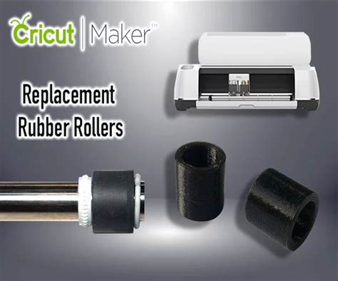 2pcs Cricut Maker Replacement Rubber Rollers Spares Repair Diy Etsy