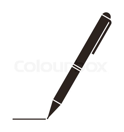 Pen Symbol Stock Vector Colourbox