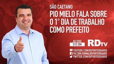 Pio Mielo Fala Sobre O Dia De Trabalho Como Prefeito Em S O Caetano