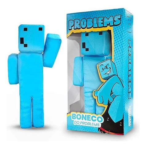 Boneco Problems Minecraft Streamers 35 Cm Jogo Zoom Brinquedos E