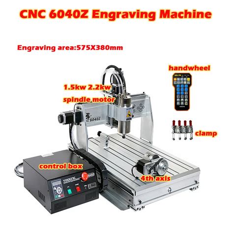 LY CNC 6040 Engraving Machine 3 4Axis 1500W 2200W USB Spindle Water