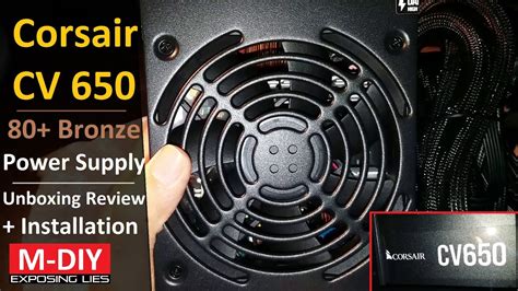 Corsair Cv Bronze Rating Gaming Power Supply Unboxing Review