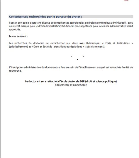 Clément Chauvet on Twitter Contrat doctoral appel à candidature