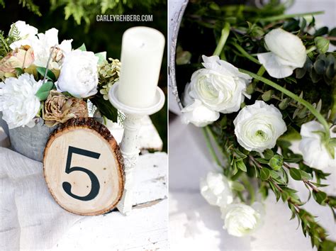 Rustic Table Numbers | A Wedding Project | Carley Rehberg Photography