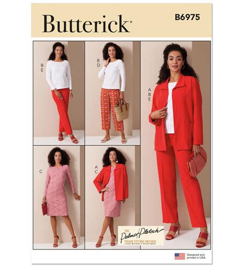 Butterick Schnittmuster Designer Kombination 6975 Maschinensticken