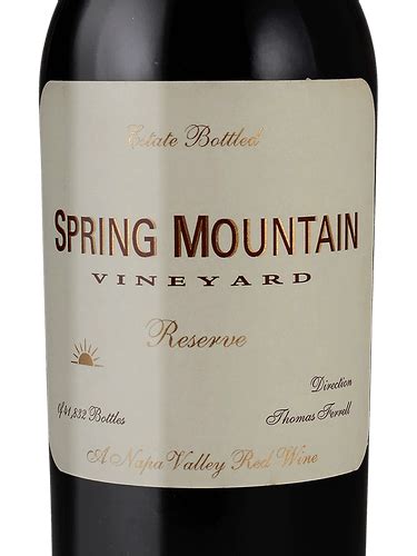 Spring Mountain Vineyard Reserve Red Vivino Us