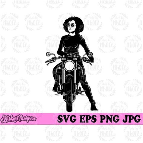 Girl On Motorcycle Clipart