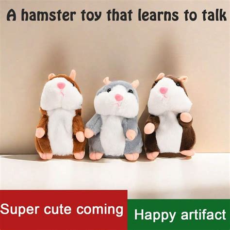 Jouet En Peluche Mignon De Hamster Qui Peut Acquiescer Et Parler Jouet