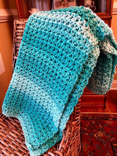 Crochet Blanket Crochet Afghan Crochet Throw Ombré Etsy Easy