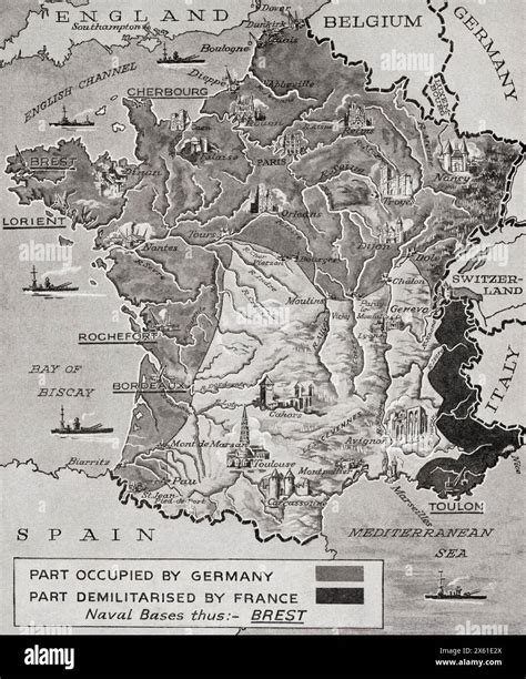 Wwii map of france hi-res stock photography and images - Alamy