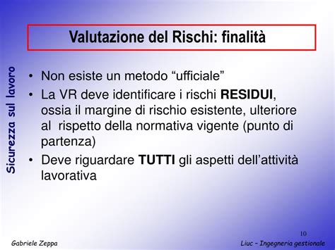 Ppt La Valutazione Dei Rischi Powerpoint Presentation Free Download Id6455248