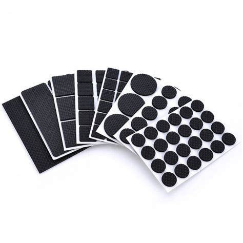 24 Pieces Non Slip Self Adhesive Furniture Protector Rubber Pad For