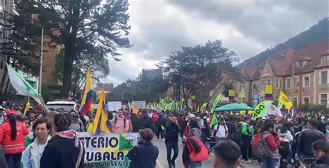 Así van las marchas de hoy en respaldo al presidente Gustavo Petro y