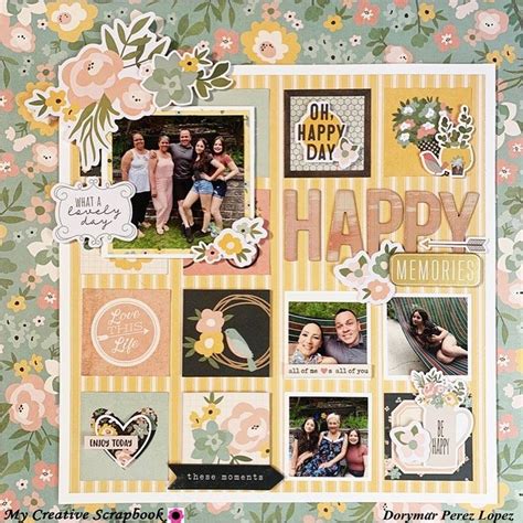 🌼happy Memories🌼 Another Beautiful Layout Featuring The Spring