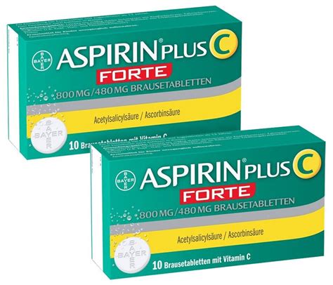 Aspirin Plus C Forte 800 Mg 480 Mg Brausetabletten Ab 5 20