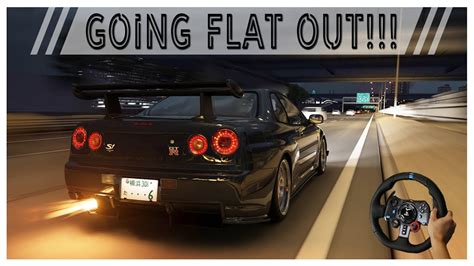 820HP Nissan Skyline R34 GT R S1 Going Flat Out Full Send On Shutoko