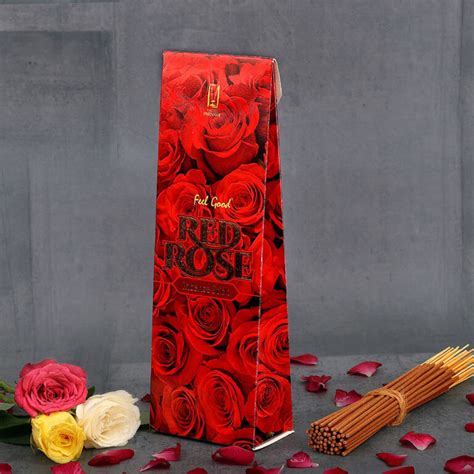 Red Rose Incense Sticks Eco Box Parnami Agarbatti