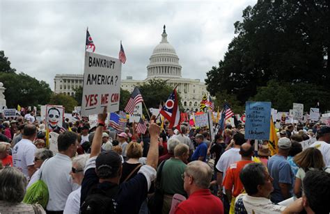 In Washington Thousands Stage Protest Of Big Government The New York