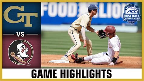 Georgia Tech Vs Florida State Game Highlight Acc Championship