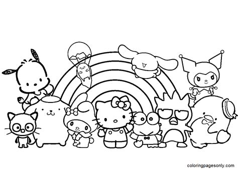 Sanrio Coloring Pages Printable Printable Word Searches