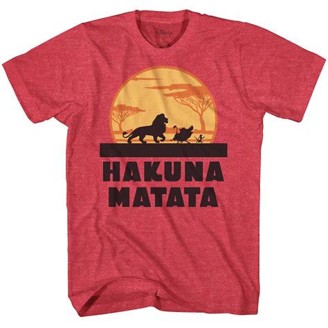 Buy Disney Men S Lion King Gang Hakuna Matata Sunset Graphic T Shirt