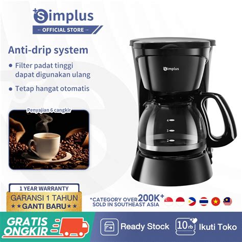 Jual Simplus Coffee Maker Mesin Kopi Ml Pembuat Kopi Espresso