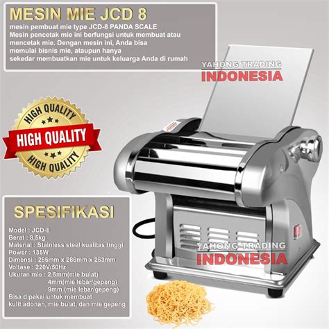 Jual Mesin Gilingan Mie Mesin Cetak Giling Mie Noodle Maker PD JCD 8