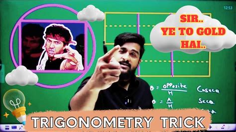 Trick To Remember Trigonometric Ratio Geometry Shortcut Formulae Tricks Youtube