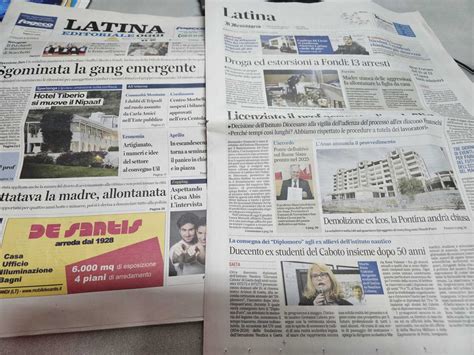 I Quotidiani Di Latina In Un Click 4 Aprile 2023 Luna Notizie Notizie Di Latina