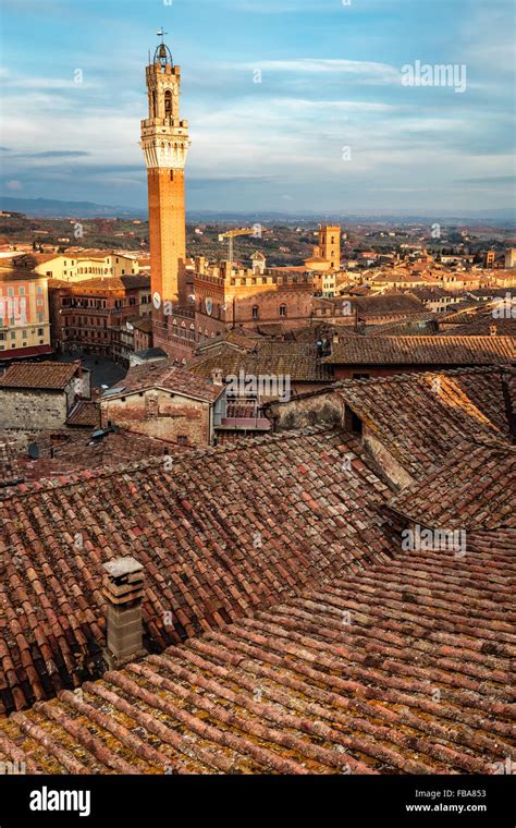 The wonderful medieval city of Siena in Tuscany region, italy Stock ...