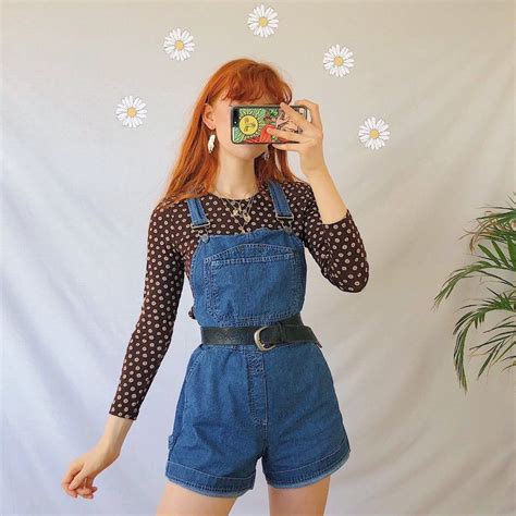 Cutest Vintage Dark Wash Blue Denim Short Depop Estilo Vintage Feminino Roupas Retrô