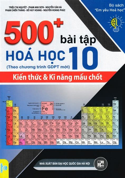 500 BÀi TẬp HÓa HỌc LỚp 10 KiẾn ThỨc VÀ KỸ NĂng MẤu ChỐt Theo