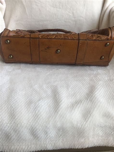 Patricia Nash Lucia Tooled Leather Bag Purse Gem