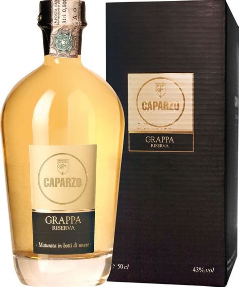 Grappa Riserva Caparzo M P Alkohole Wina Cygara