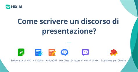 Come Scrivere Un Discorso Di Presentazione Strumento Ai Gratuito E