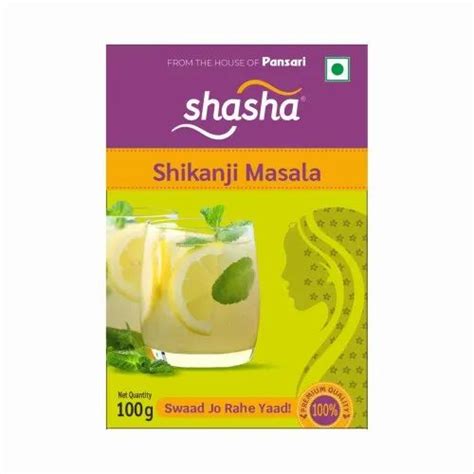 G Shasha Shikanji Masala Packaging Type Box At Pack In New Delhi