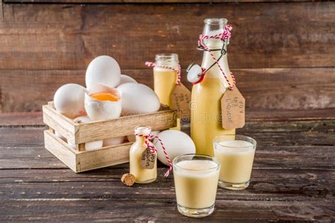 Homemade Egg Liquor Stock Image Image Of Alcohol Drink