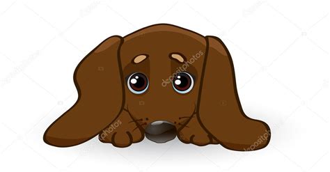 Cachorro Triste Dachshund Vector Gráfico Vectorial © Indigofish Imagen