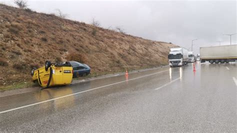 Tarsus Adana Gaziantep Otoyolu nda 4 Aracın Karıştığı Zincirleme Kaza