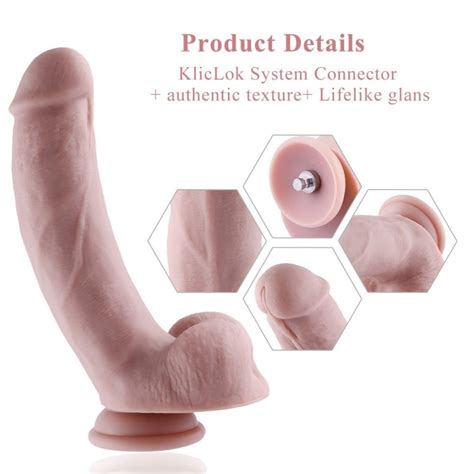 Original Silicone Dildo For Hismith Sex Machine With Kliclok