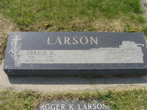 Gerald Albert Larson Find A Grave Memorial