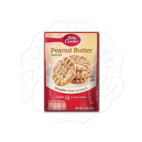 Betty Crocker Snack Size Peanut Butter Cookie Mix 204g Flavers