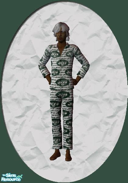 The Sims Resource Ny Jets Male Elder Pjs