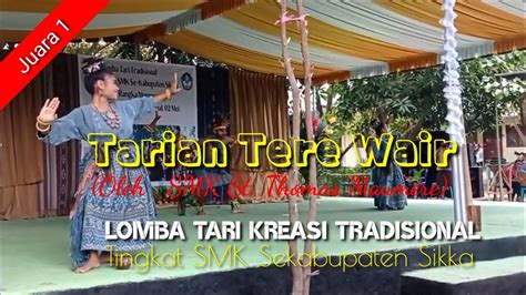 Juara 1 Lomba Tari Kreasi Tradisional Smk Sekabupaten Sikka Smk St